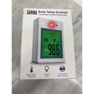 Sarina Body‎ Temp Scanner Contactless Infrared Thermometer Home Office Open Box